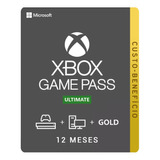 Xbox Game Pass Ultimate 12 Meses - 25 Dígitos Xbox One, S, X