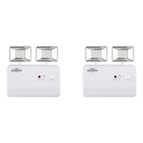 Kit 2 Luminaria Bloco Emergencia 10w 2200 Lumens 2 Farois