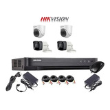 Kit Profesional Hikvision 4 Camara Exterior Fhd 1080p  