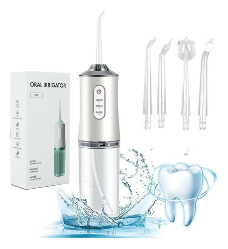 Irrigador Oral Recargable + 4 Boquillas G - mL a $1