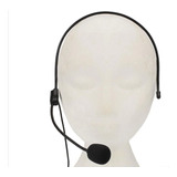 Microfone Headset Auricular De Cabeça Com Conector P2 3,5mm Cor Preto