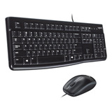 Juego De Mouse Y Teclado Para Escritorio Mk120 De , Negro Ta