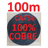 Cabo Rede Cat5e 100% Cobre Preto 100m Internet Net Montado