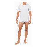 Kit 1 Camiseta E 2 Cuecas Trunk Branco Calvin Klein