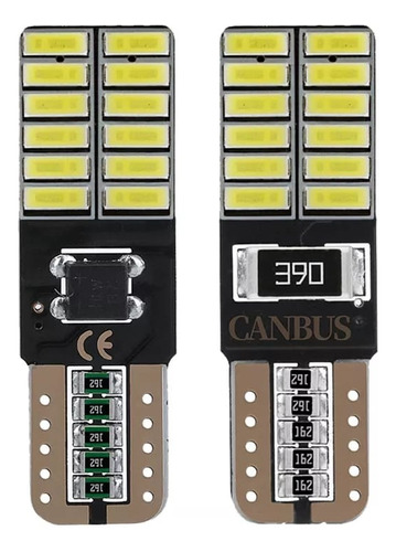 2 Focos De Pellizco Led T10 W5w Canbus 194 168 2825 192