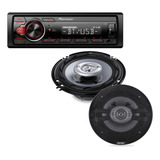 Stereo Pioneer Mvh-215bt Usb Bt + Parlantes Targa 6,5 Tg6520