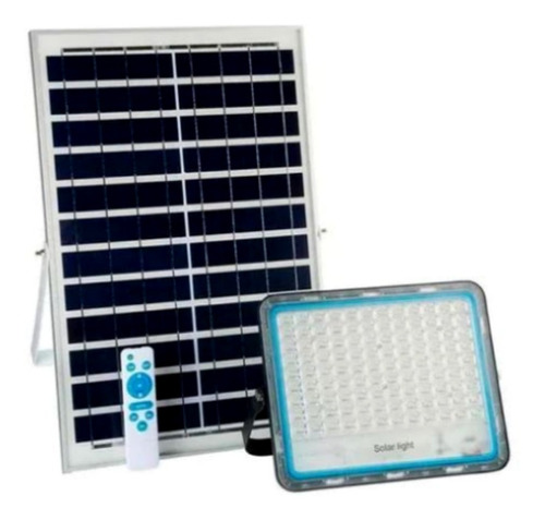 Proyector Solar Microled De 200 W, Blanco Frío, Ip66, Con Carcasa De Control, Color Negro, Luz Blanca Fría, 110 V/220 V