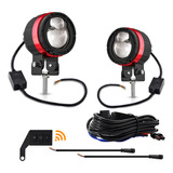 Faros Delanteros De Motocicleta Con Foco Blanco Auxiliar De