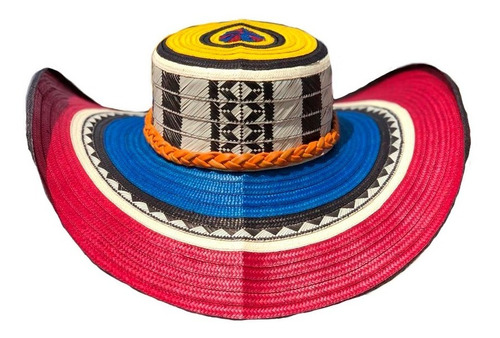 Sombrero 15 Fibras Diseño Tricolor Tradicional