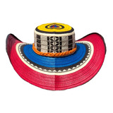 Sombrero 15 Fibras Diseño Tricolor Tradicional