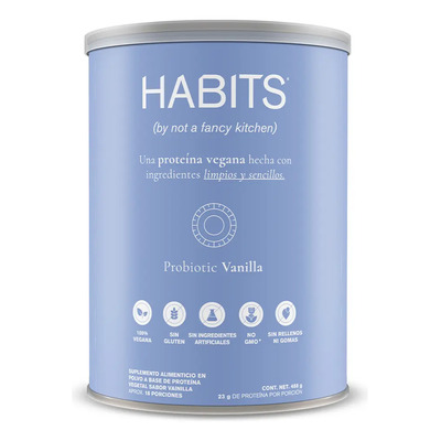 Proteína Vegana Habits Vanilla 488g Sabor Vainilla | MercadoLibre