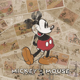 Cuadro Decorativo Mickey Mouse Vintage Patente / Tela