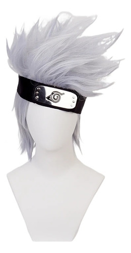 Sintetizador Hatake Kakashi De Capa Corta, Gris Plateado, Re