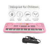 Piano Teclado Musical Infantil Micrófono Eléctrico Karaoke