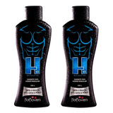 Kit 2 Sabonete Masculino Higiênico Antisséptico H-ice Menta 