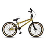 Bicicleta Bmx Série 10 Aro 20 Aço Hi-ten K7 Cog 9 - Dourado