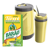 Garrafa Térmica Terere 2,5l + Copo Térmico + Erva Mate 500g