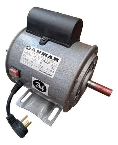 Motor Hormigonera Trompito Mezcladora 3/4hp 0.75hp 130 Lts. 