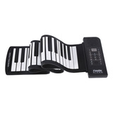 Piano Portátil Plegable Con Teclas Flexibles 61 Teclas