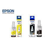 Tinta Epson L1800 L800 L805 L1300 L850 Black + Yellow Orig. 