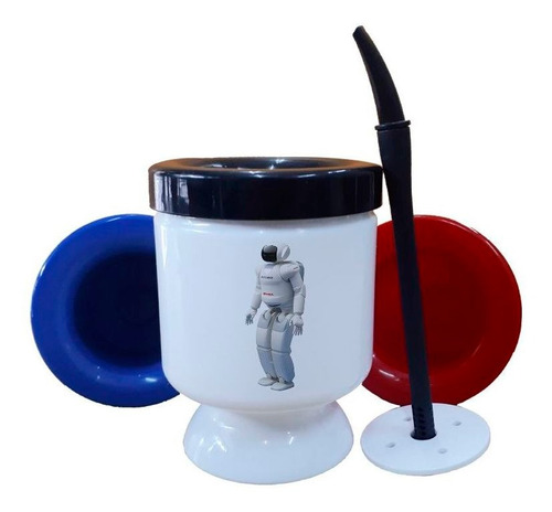 Mate Plastico Robot Tecnologia Moderno M5