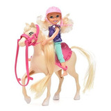 Juego De Muñecas Con Caballo, Juguete Para Niñas, Juego De J