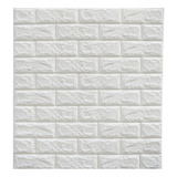 Lamina Adhesiva 3d Ladrillo Blanco Panel Decorativo