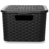 Caja Organizador Canasto Pvc Rattan N°2/ 36x25x17cm 