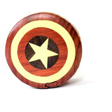 Capitan America - Caja De Rompecabezas De Madera Artesanal D