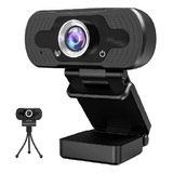 Webcam Bak 1080p Pc Camera Notebook Premium 30fps Lives Cor Preto