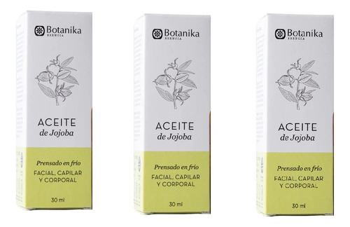 Aceite De Jojoba X3 Botanika Excelente Antioxidante 30ml