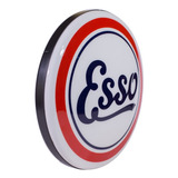 Luminoso Placa Led Posto Esso Vintage Estilo Antigo Retrô 