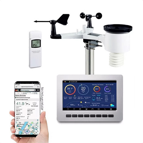 Estacion Meteorologica Clima Sensor Medicion Pantalla Tiempo