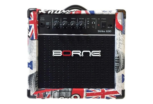 Amplificador Borne Cubo Guitarra Strike G30 London Bivolt