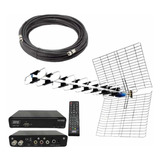 Kit Sintonizador  Tda + Antena + 10 M Cable Coaxil