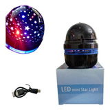 Mini Bola Disco Proyector Luz Led Estrellas Usb
