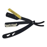 Navalha Navalhete Profissional Preto Clip Dourado Barbeiro