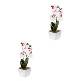 , Bonsáis De Orquídeas Artificiales Decorativas Realistas ,