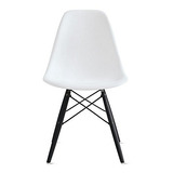 Silla De Comedor Sin Brazos Estilo Eames Con Piernas De