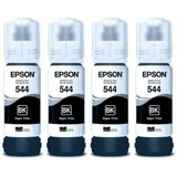 Kit 4 Refil Tintas Epson Preta T544 L3110 L3150