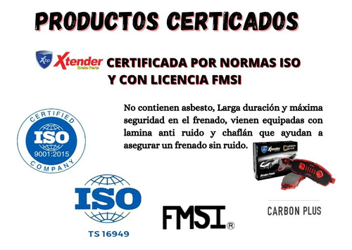 Pastillas De Freno Delanteras Ford Mercury Sables 89 90 7222 Foto 3