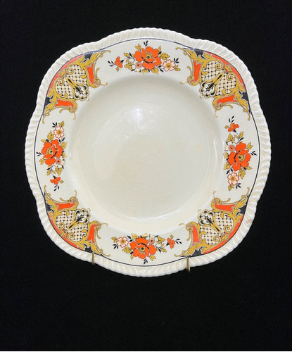 Plato Lunch Loza Woods Ivory Ware England St. Leger C1930