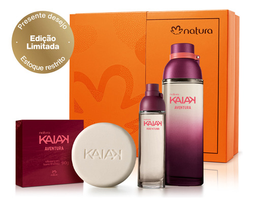 Presente Natura Kaiak Aventura Feminino Perfume E Sabonete