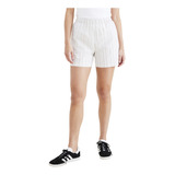 Short Mujer Weekend Pull On Blanco Con Rayas Dockers