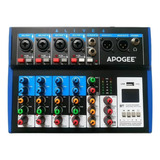 Consola De Sonido Apogee Alive 6 Mixer Bluetooth Mp3 Usb