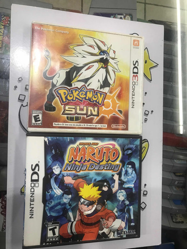 Pokémon Sun /naruto Nintendo 3 Ds
