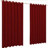 Cortina Bordo Liso Oxford 3,00x1,50  Com Ihos Maria Flor