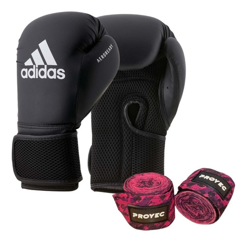 Combo Kit De Boxeo Guantes adidas Mas Vendas Kick Thai Mma