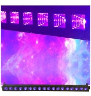 Luz Led Uv Negra Para Fiestas Fluor Ultravioleta Barra 18x3w