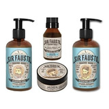 Set Sir Fausto Shampoo Barba + Sh Pelo +cera X 100 + Oleo